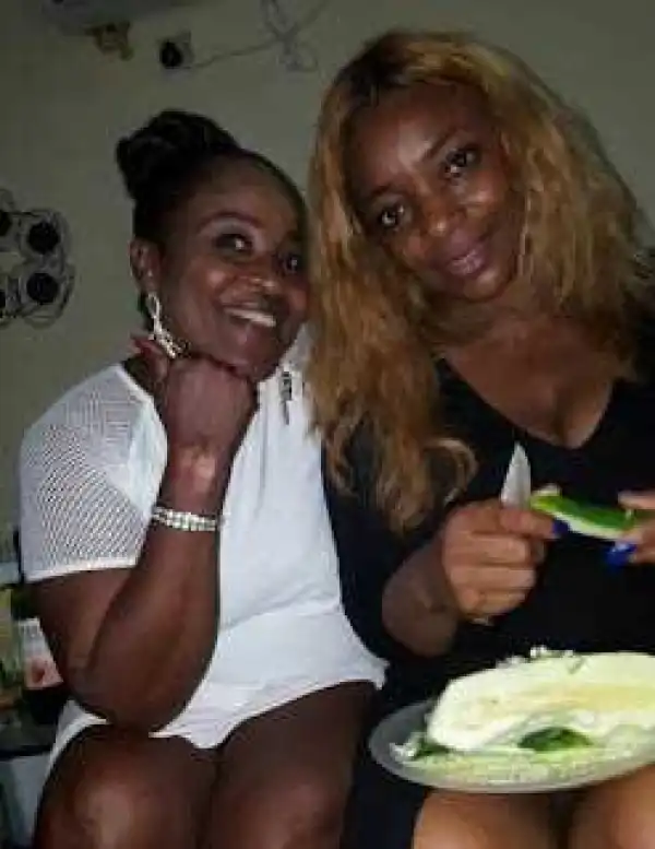 Movie Star Bimbo Akintola Snapped Using Cucumbers [Photos]